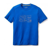 Термофутболка чоловіча Smartwool Men's Merino 150 Backpacker's Tee Bright Blue L