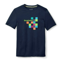 Термофутболка чоловіча Smartwool Men's Merino 150 Logo Tee Deep Navy XL