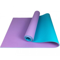 Коврик для йоги и фитнеса Sportcraft TPE 6 мм Purple/Blue (ES0075)