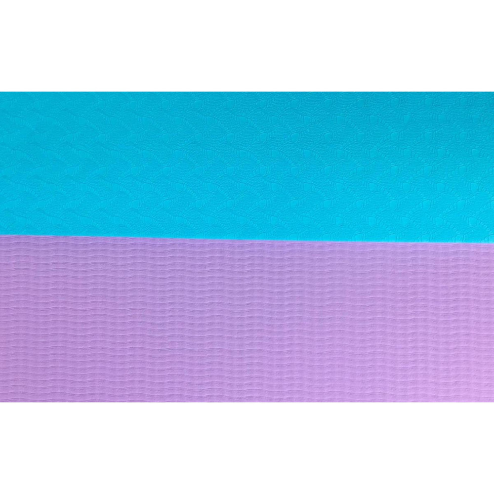 Коврик (мат) для йоги та фітнесу Sportcraft TPE 6 мм Blue/Purple (ES0076)