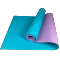 Коврик (мат) для йоги та фітнесу Sportcraft TPE 6 мм Blue/Purple (ES0076)