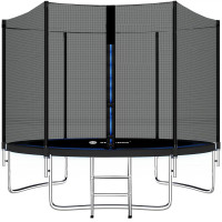 Батут із зовнішньою сіткою Springos 10FT 305 см TP0002 Black
