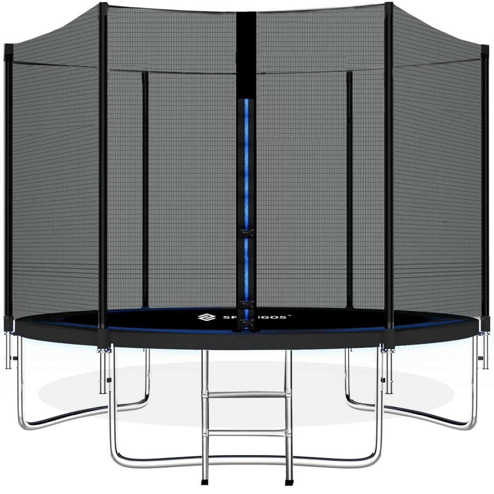 Батут із зовнішньою сіткою Springos 10FT 305 см TP0002 Black