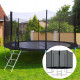 Батут із зовнішньою сіткою Springos 12FT 365 см TP0003 Black