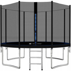 Батут із зовнішньою сіткою Springos 12FT 365 см TP0003 Black