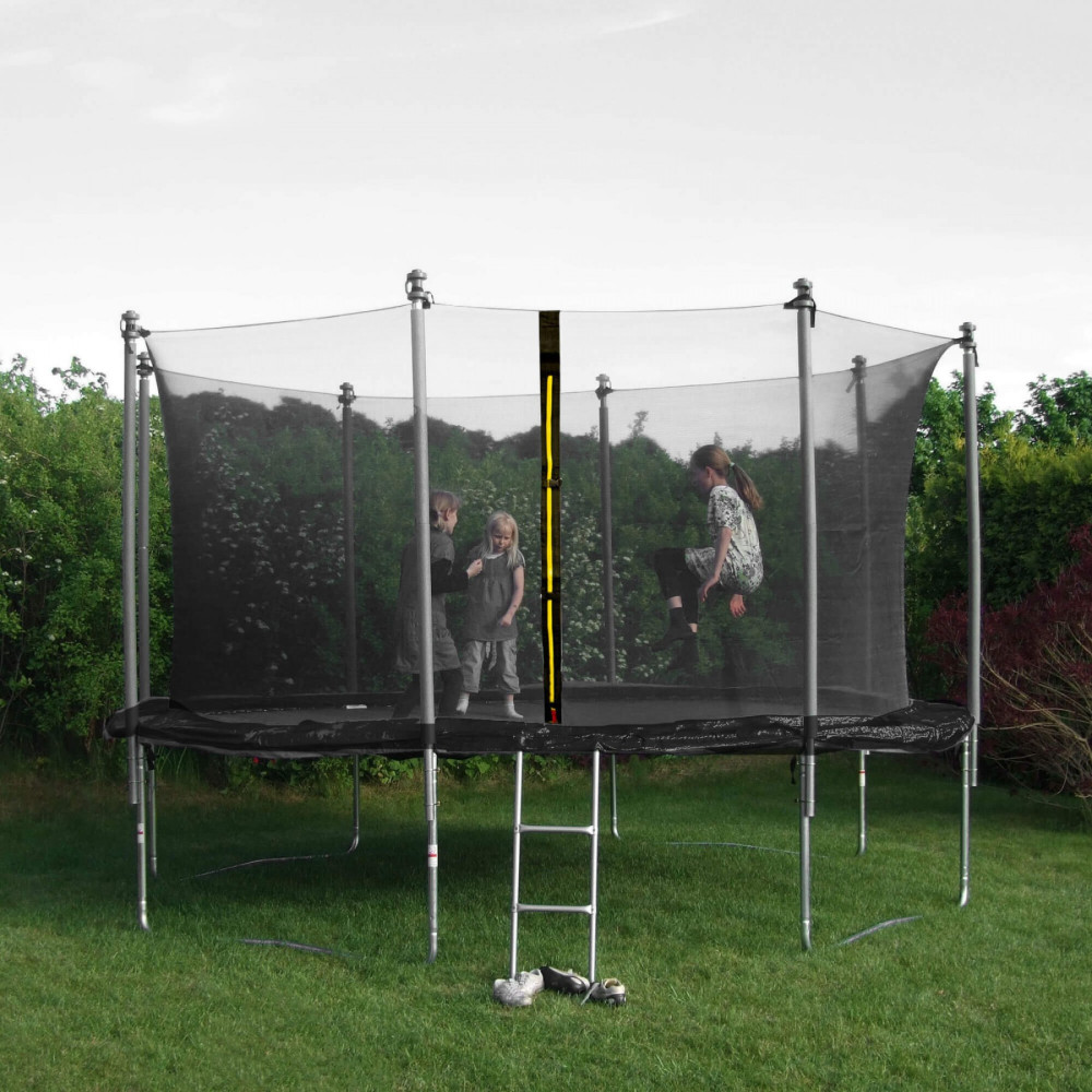 Батут с внутренней сеткой Springos 8FT 245 см TP0005 Black
