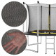 Батут із внутрішньою сіткою Springos 12FT 365 см TP0007 Black