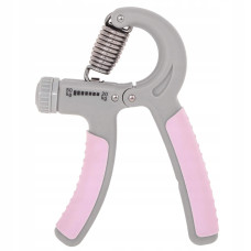 Еспандер кистьовий Springos пружинний з регульованим навантаженням 20-50 кг Grey/Pink (FA0200)