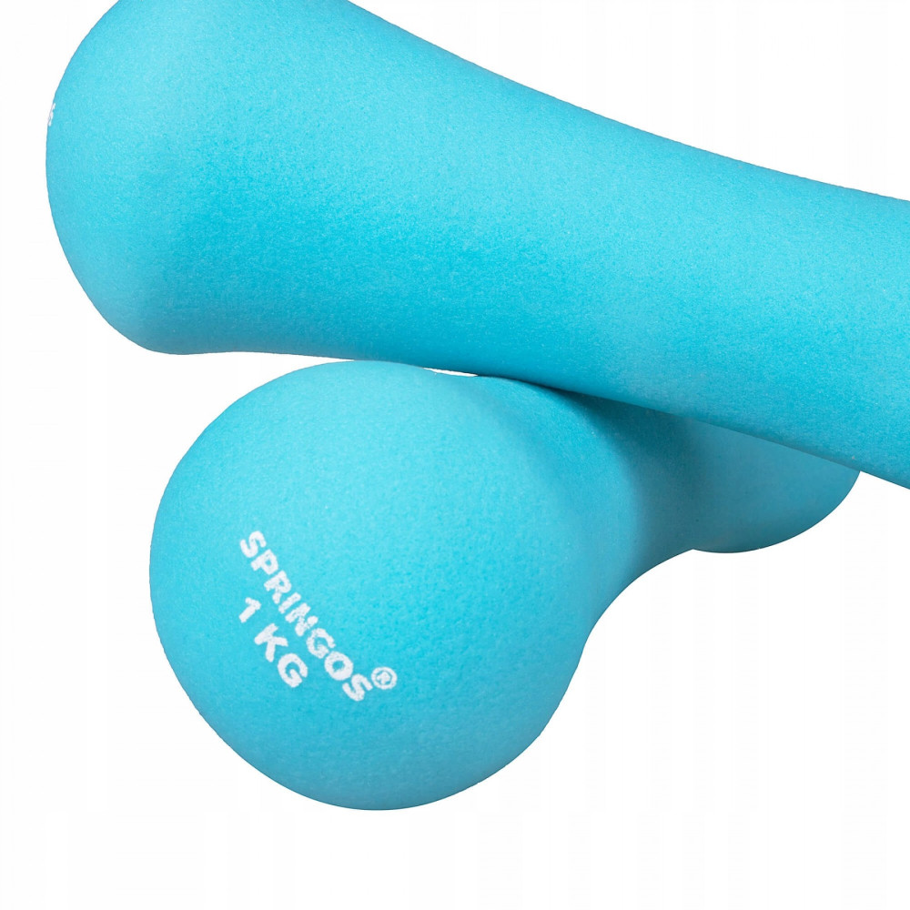 Гантели виниловые Springos 2 x 1 кг (FA1038)