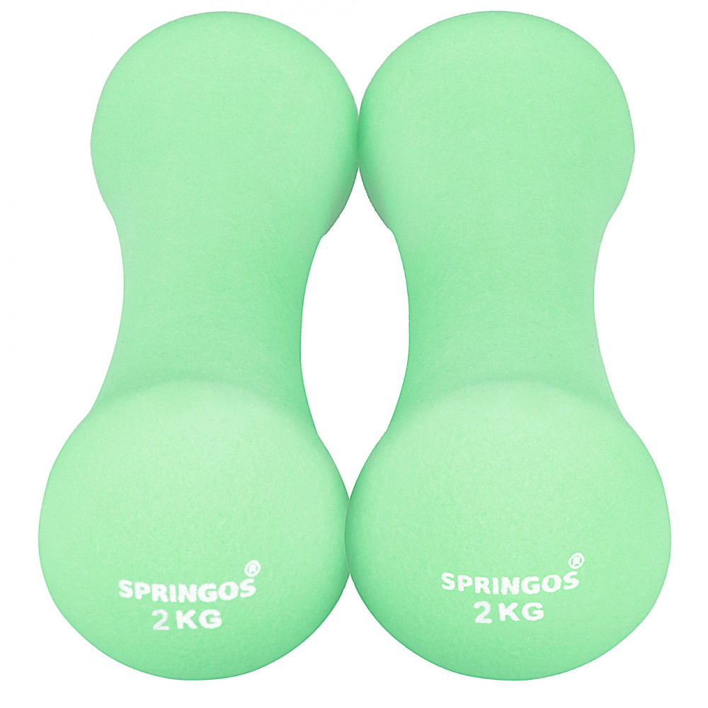 Гантели виниловые Springos 2 x 2 кг (FA1040)