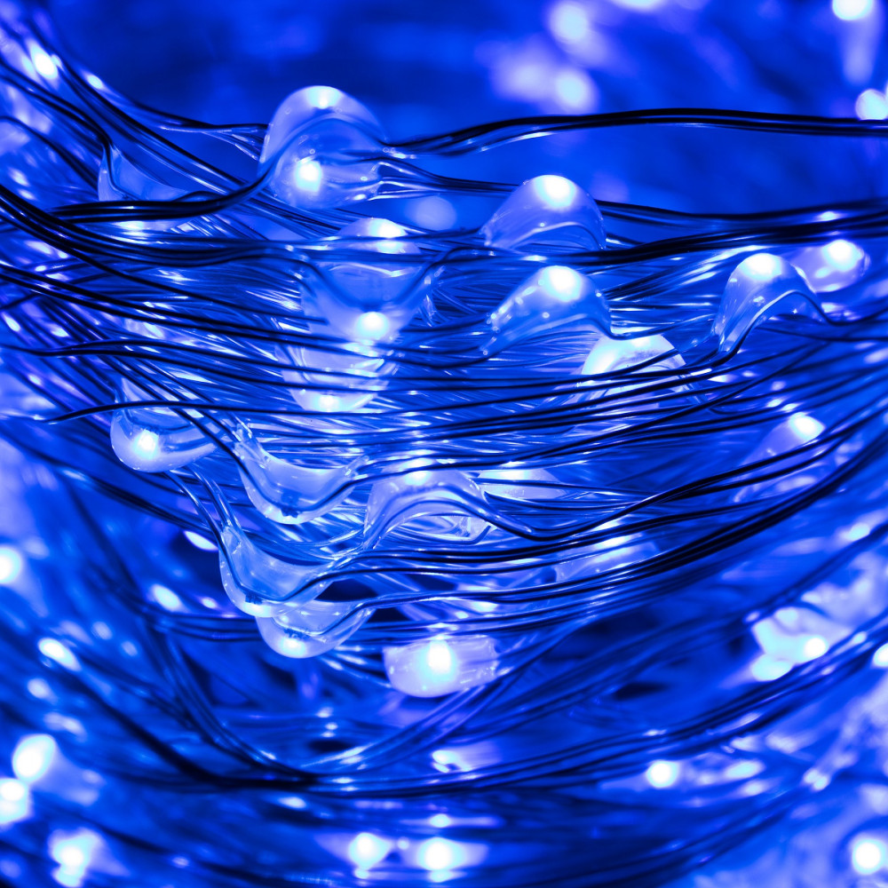 Гірлянда (кінський хвіст) Springos 2 м 300 LED CL0095 Blue