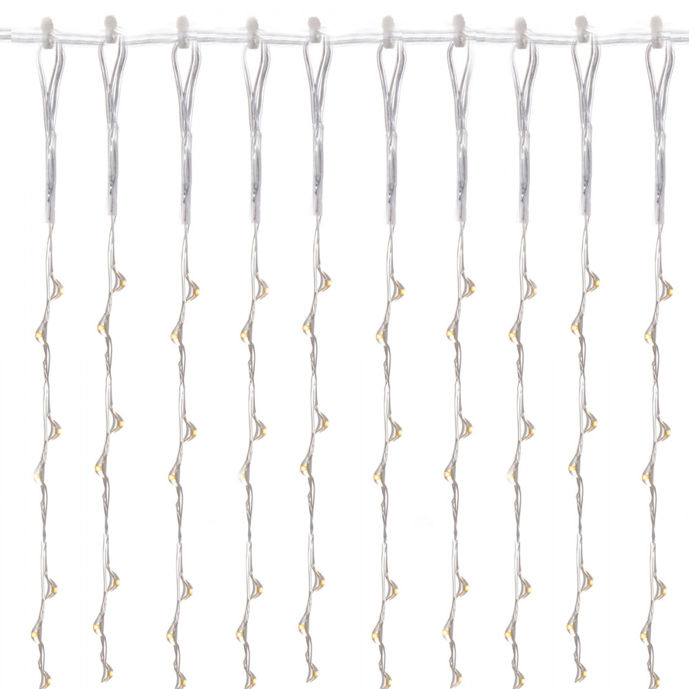 Гірлянда водоспад (штора) Springos 2 x 2 м 400 LED CL0097 Warm White