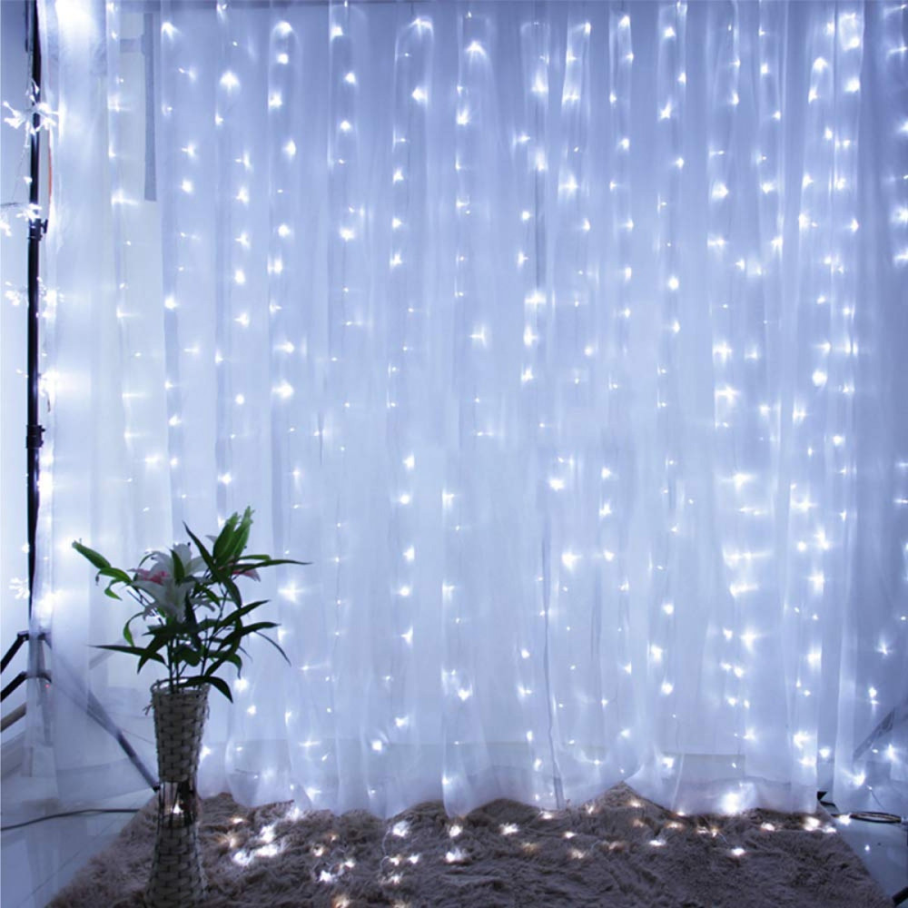 Гірлянда водоспад (штора) Springos 2 x 2 м 400 LED CL0098 Cold White
