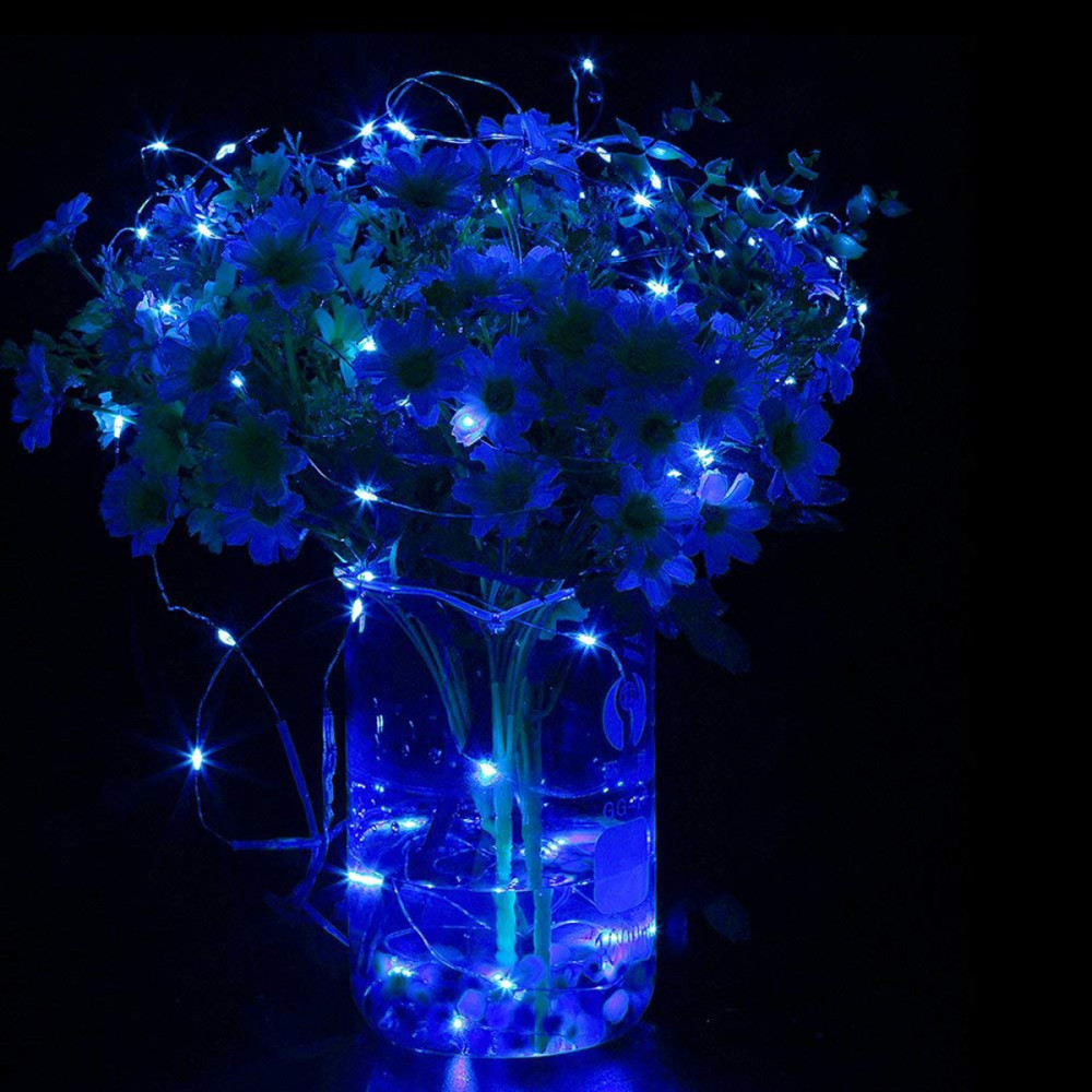 Гірлянда на батарейках Springos 9.9 м 100 LED Pilot CL0103 Blue