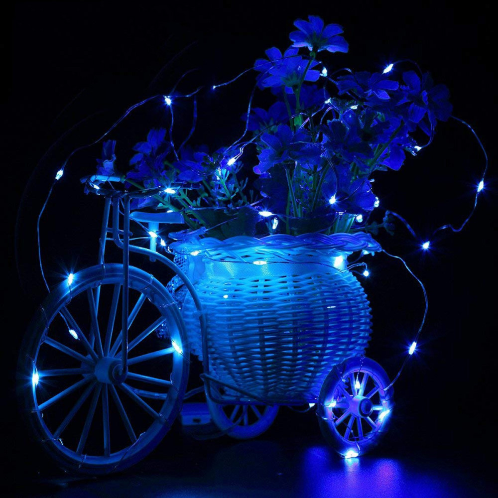 Гірлянда на батарейках Springos 9.9 м 100 LED Pilot CL0103 Blue