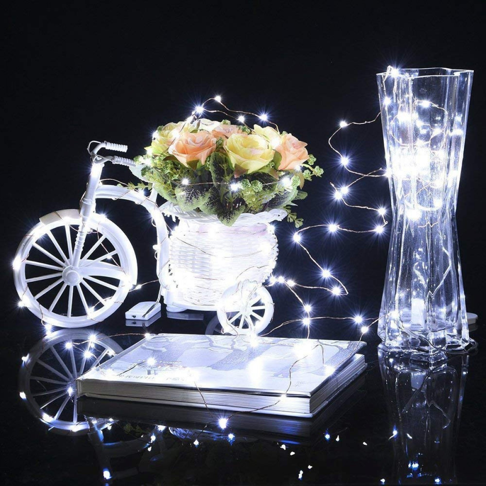 Гірлянда на батарейках Springos 4.9 м 50 LED Pilot CL0106 Cold White
