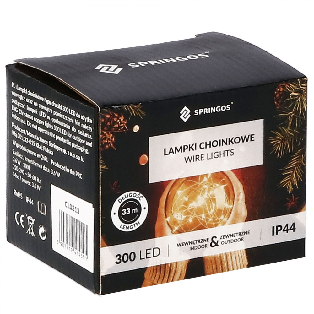 Гірлянда Springos 30 м 300 LED CL0310 Blue