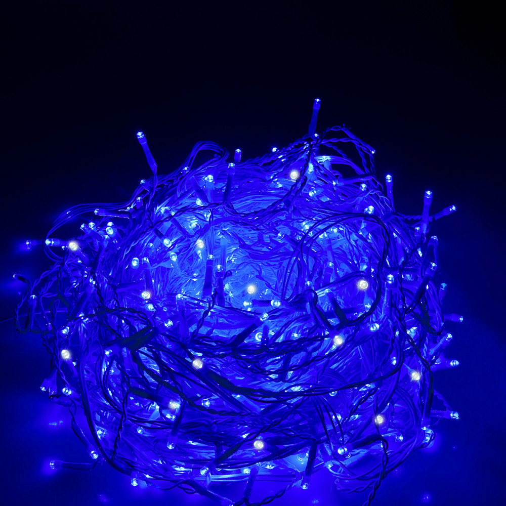 Гирлянда бахрома уличная (наружная) Springos 12 м 300 LED + Flash CL0318 Blue