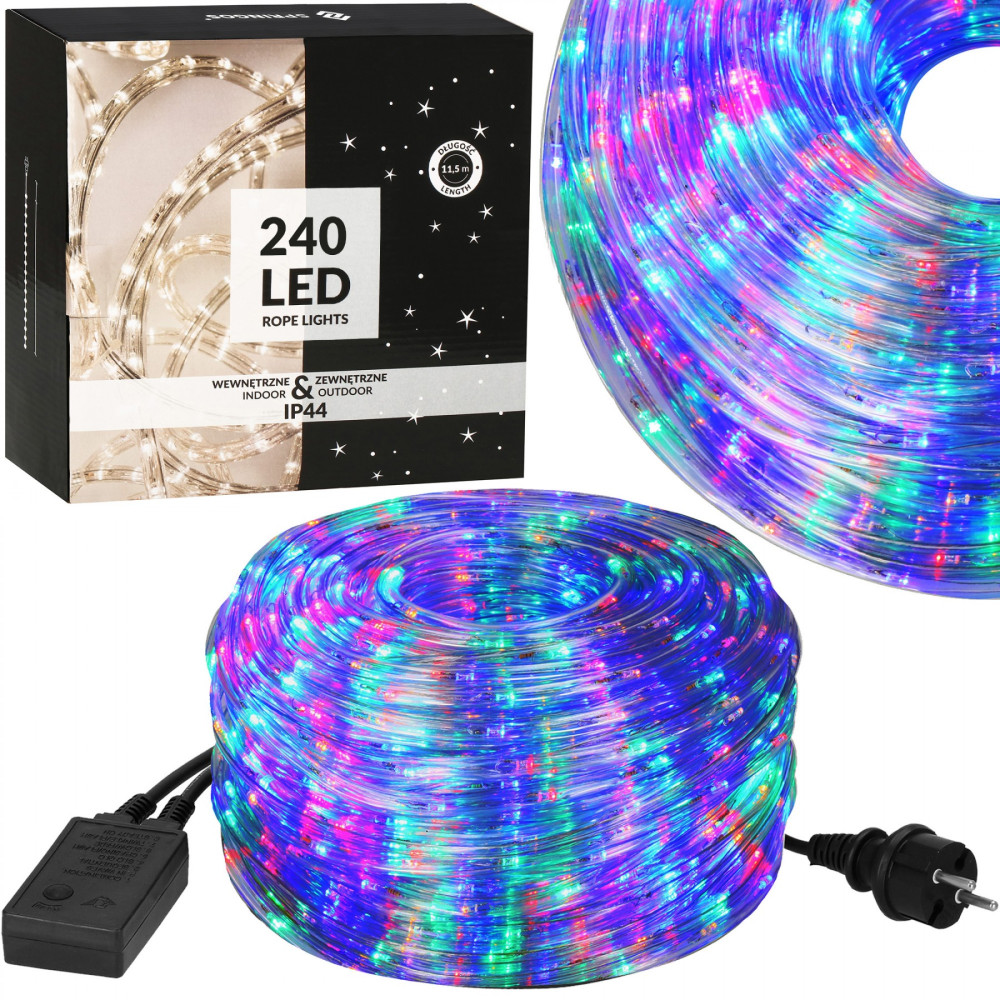 Гірлянда вулична (зовнішня) дюралайт Springos Rope Lights 10 м 240 LED CL1202 Mix