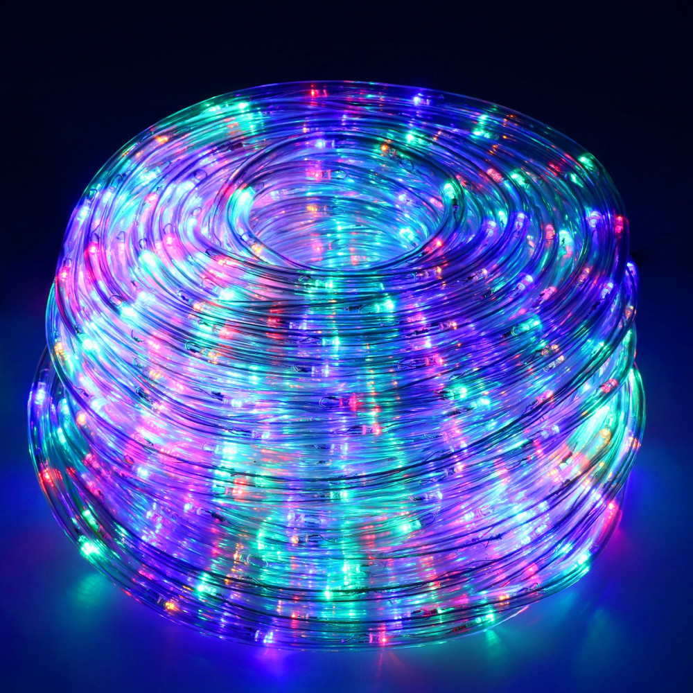Гірлянда вулична (зовнішня) дюралайт Springos Rope Lights 10 м 240 LED CL1202 Mix