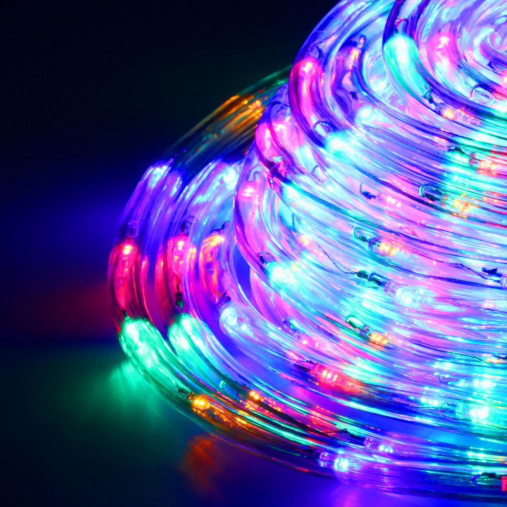 Гірлянда вулична (зовнішня) дюралайт Springos Rope Lights 10 м 240 LED CL1202 Mix