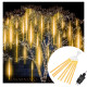 Гірлянда метеоритний дощ Springos 3 м 144 LED CL1214 Warm White