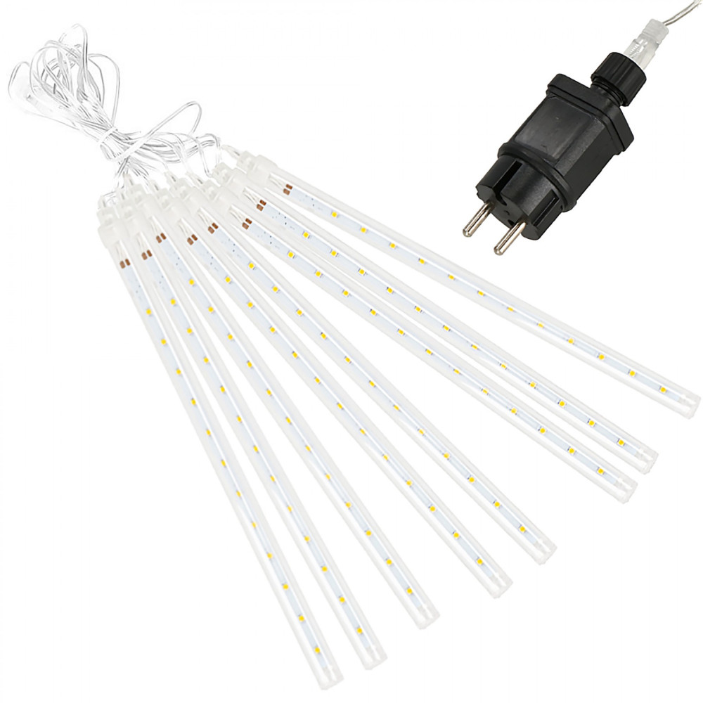 Гірлянда метеоритний дощ Springos 3 м 144 LED CL1214 Warm White