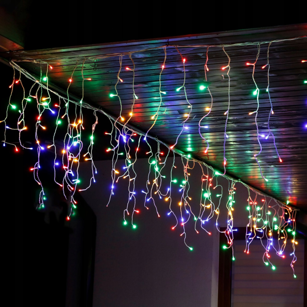 Гирлянда бахрома уличная (наружная) Springos 12 м 300 LED Pilot CL307 Mix