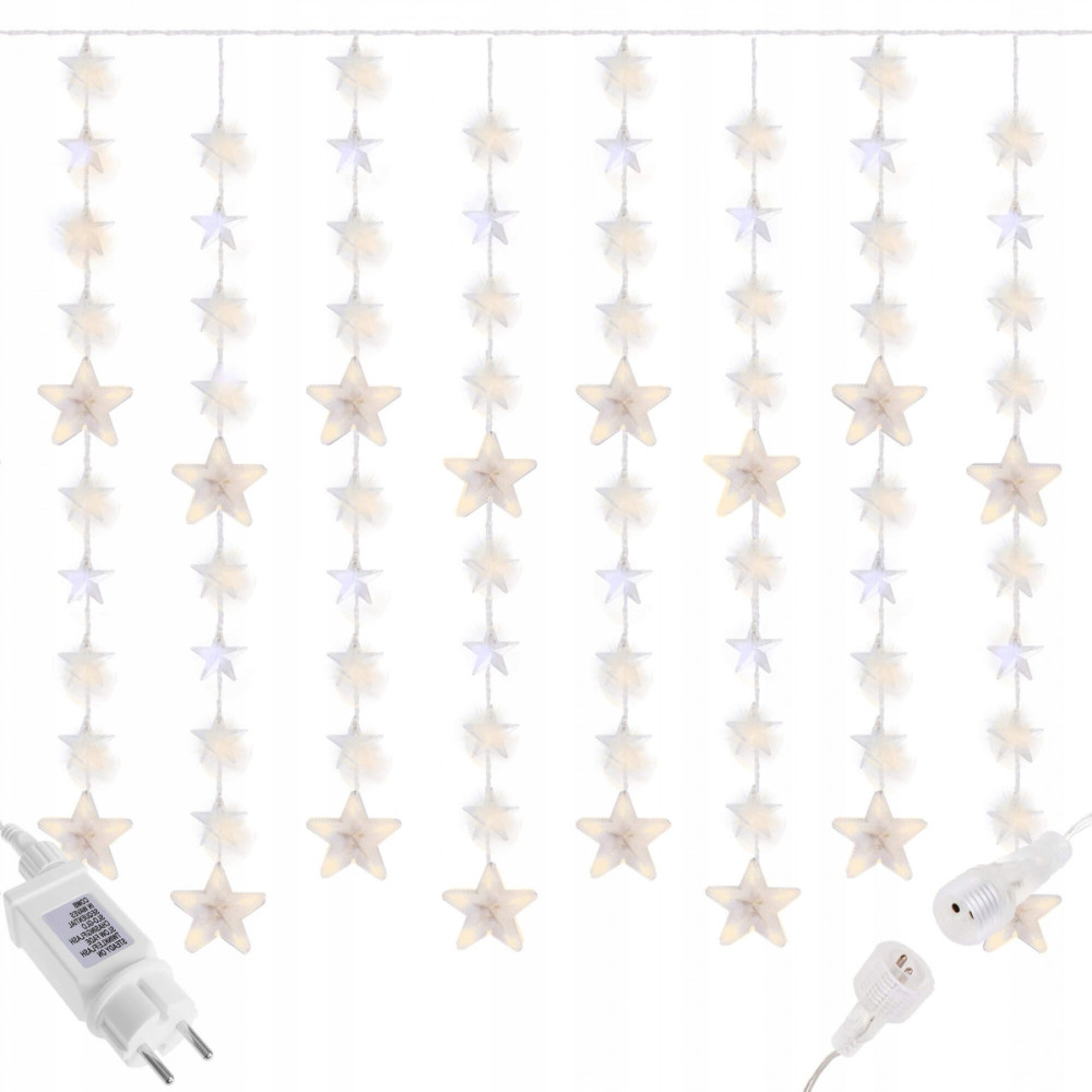 Гірлянда бахрома вулична (зовнішня) Springos 2 м 180 LED CL4004 Warm White