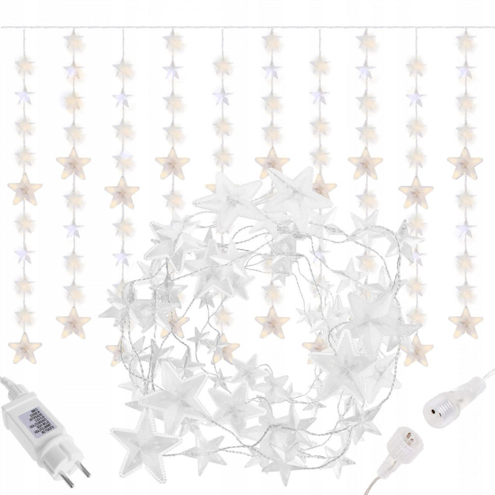 Гірлянда бахрома вулична (зовнішня) Springos 2 м 180 LED CL4004 Warm White