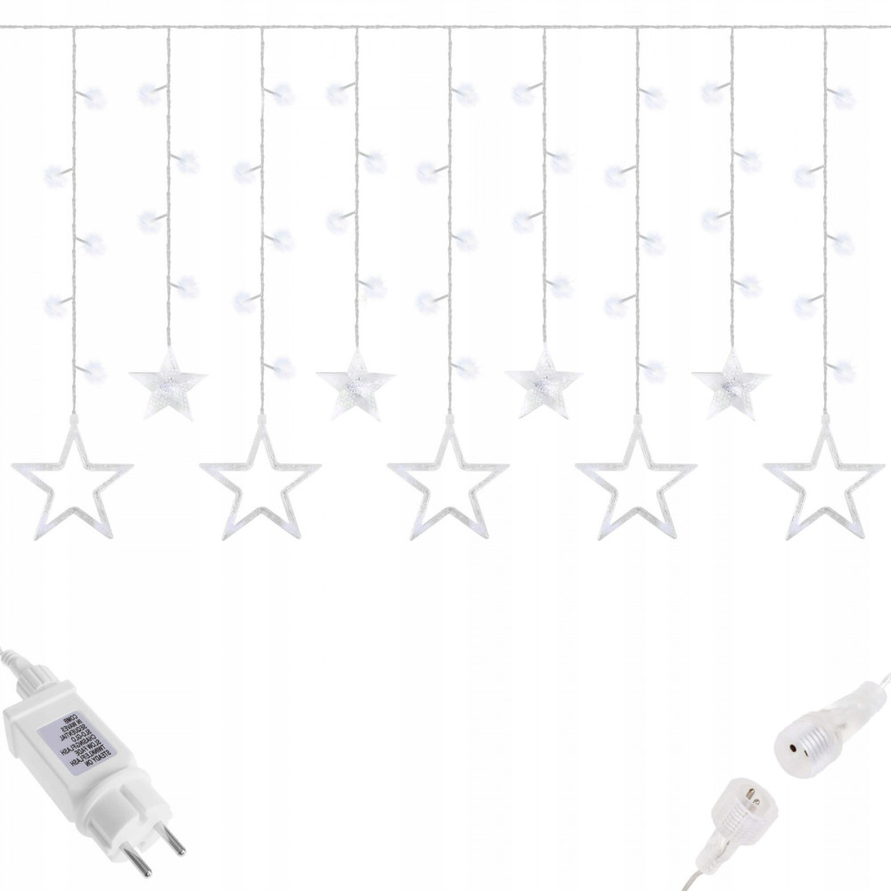Гірлянда бахрома вулична (зовнішня) Springos 2 м 92 LED CL4009 Cold White