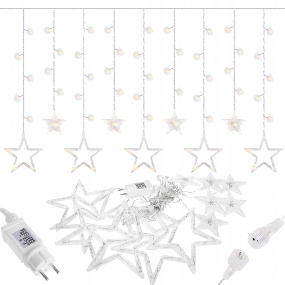 Гірлянда бахрома вулична (зовнішня) Springos 2 м 138 LED CL4012 Warm White
