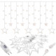 Гірлянда бахрома вулична (зовнішня) Springos 2 м 138 LED CL4012 Warm White