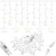 Гірлянда бахрома вулична (зовнішня) Springos 2 м 138 LED CL4013 Warm White