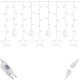 Гірлянда бахрома вулична (зовнішня) Springos 2 м 138 LED CL4013 Warm White