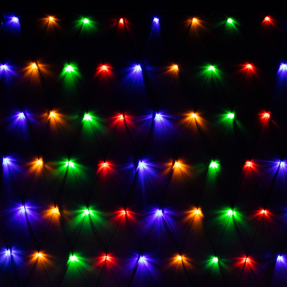 Гирлянда сетка Springos 2 x 2.6 м 160 LED CL4014 Mix