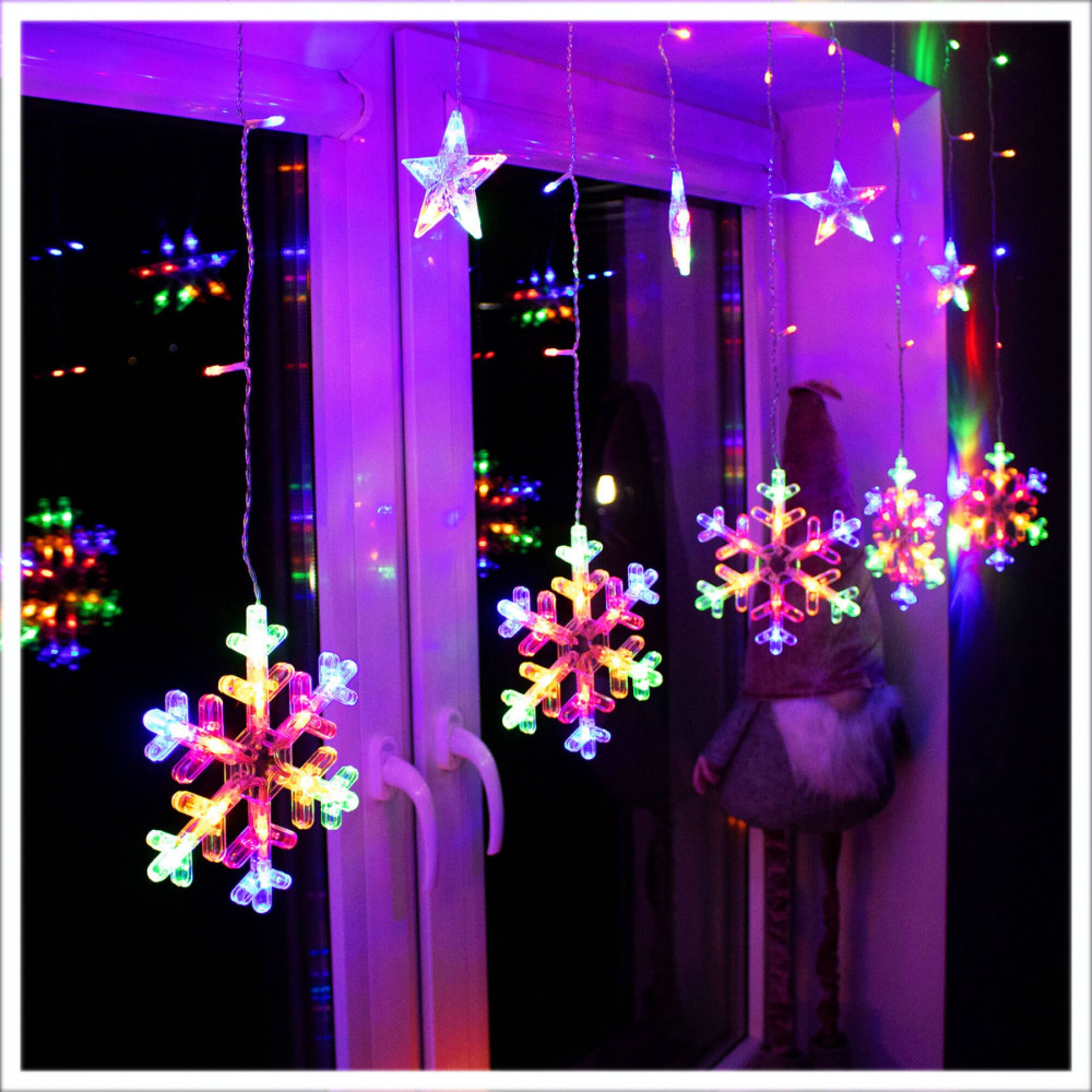 Гірлянда бахрома вулична (зовнішня) Springos 2.7 м 138 LED CL4019 Mix