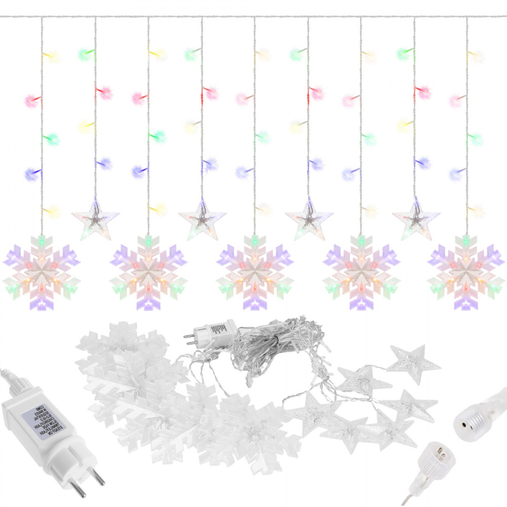 Гірлянда бахрома вулична (зовнішня) Springos 2.7 м 138 LED CL4019 Mix