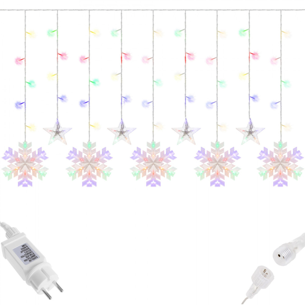Гірлянда бахрома вулична (зовнішня) Springos 2.7 м 138 LED CL4019 Mix