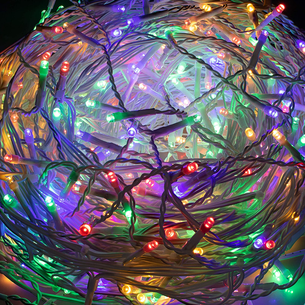 Гирлянда бахрома уличная (наружная) Springos 20 м 500 LED CL503 Mix