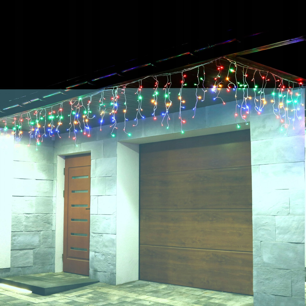 Гирлянда бахрома уличная (наружная) Springos 20 м 500 LED CL503 Mix