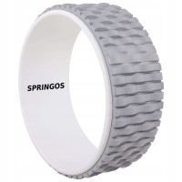 Колесо для йоги та фітнесу Springos Dharma Grey/White (FA0205)
