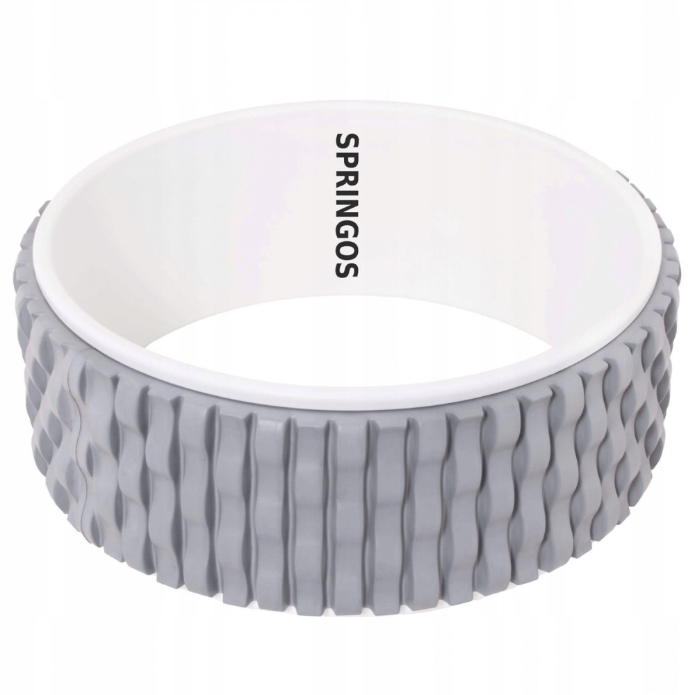 Колесо для йоги та фітнесу Springos Dharma Grey/White (FA0205)