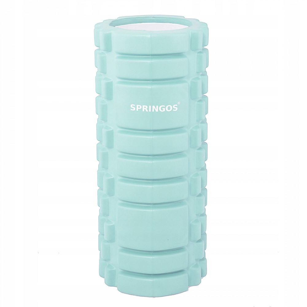 Масажний ролик (валик, роллер) Springos 33 x 14 см Mint (FR0016)