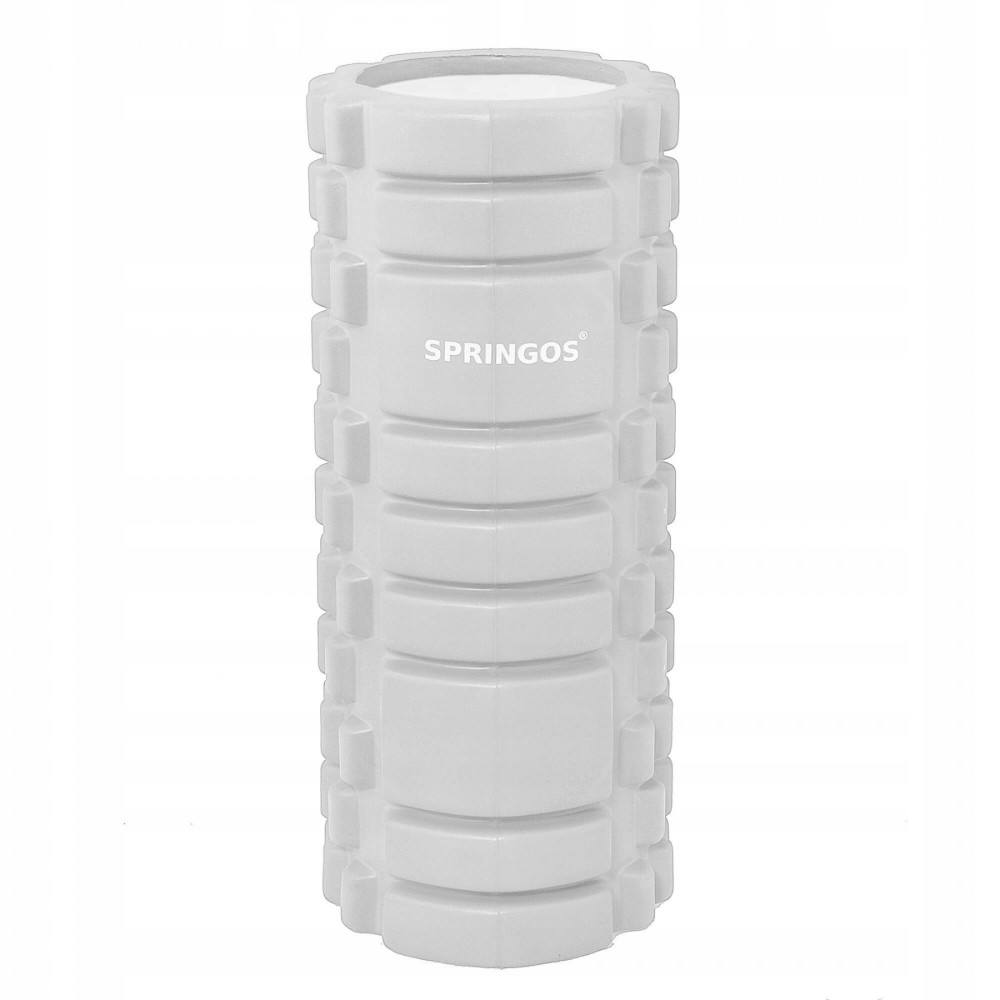 Масажний ролик (валик, роллер) Springos 33 x 14 см Grey (FR0020)