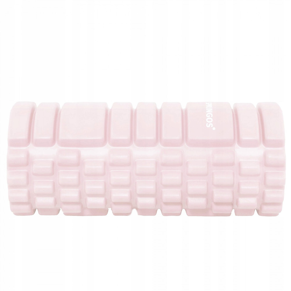 Масажний ролик (валик, роллер) Springos 33 x 14 см Light Pink (FR0022)