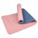 Коврик (мат) для йоги та фітнесу Springos TPE 6 мм Pink/Blue (YG0014)