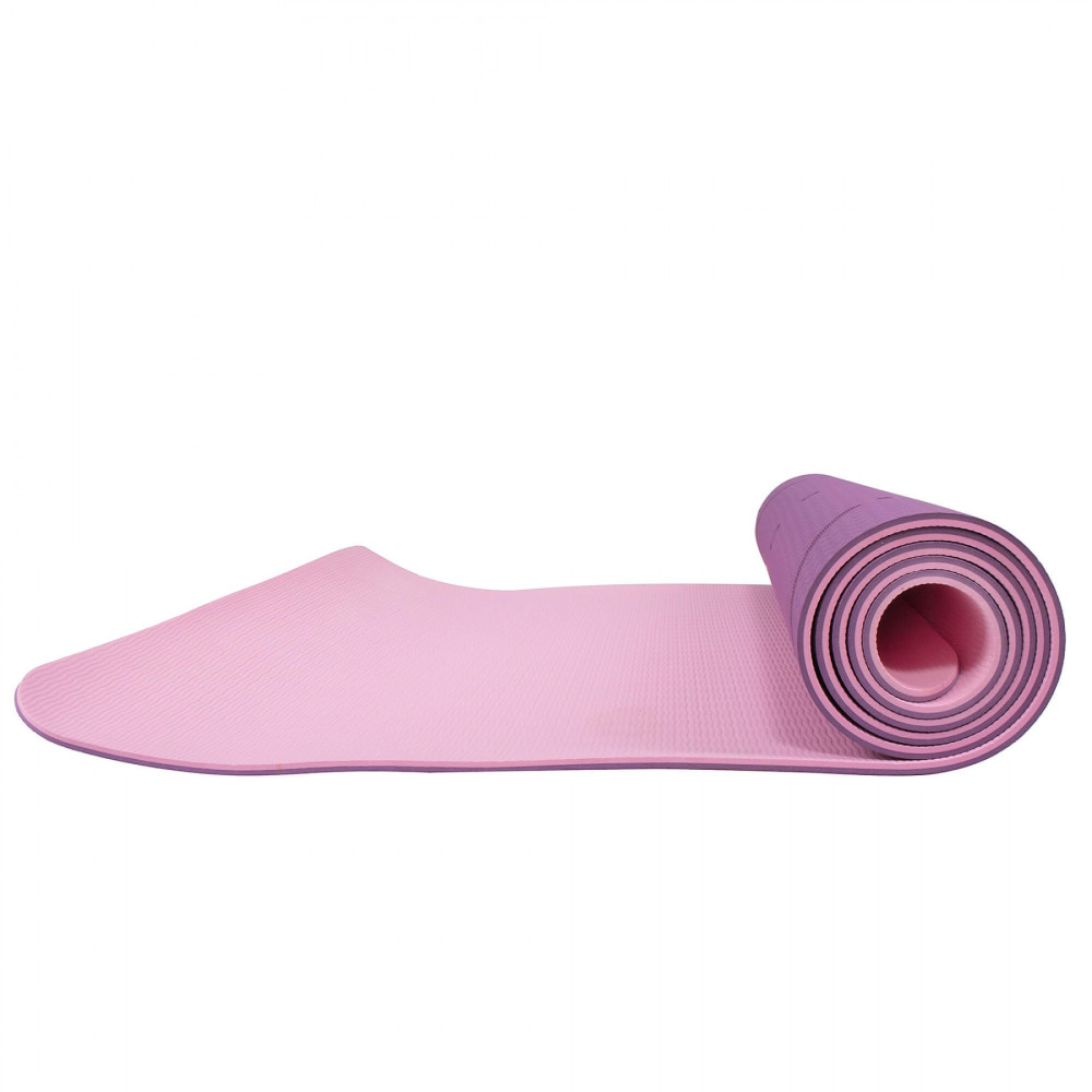 Коврик (мат) для йоги та фітнесу Springos TPE 6 мм Purple/Pink (YG0015)