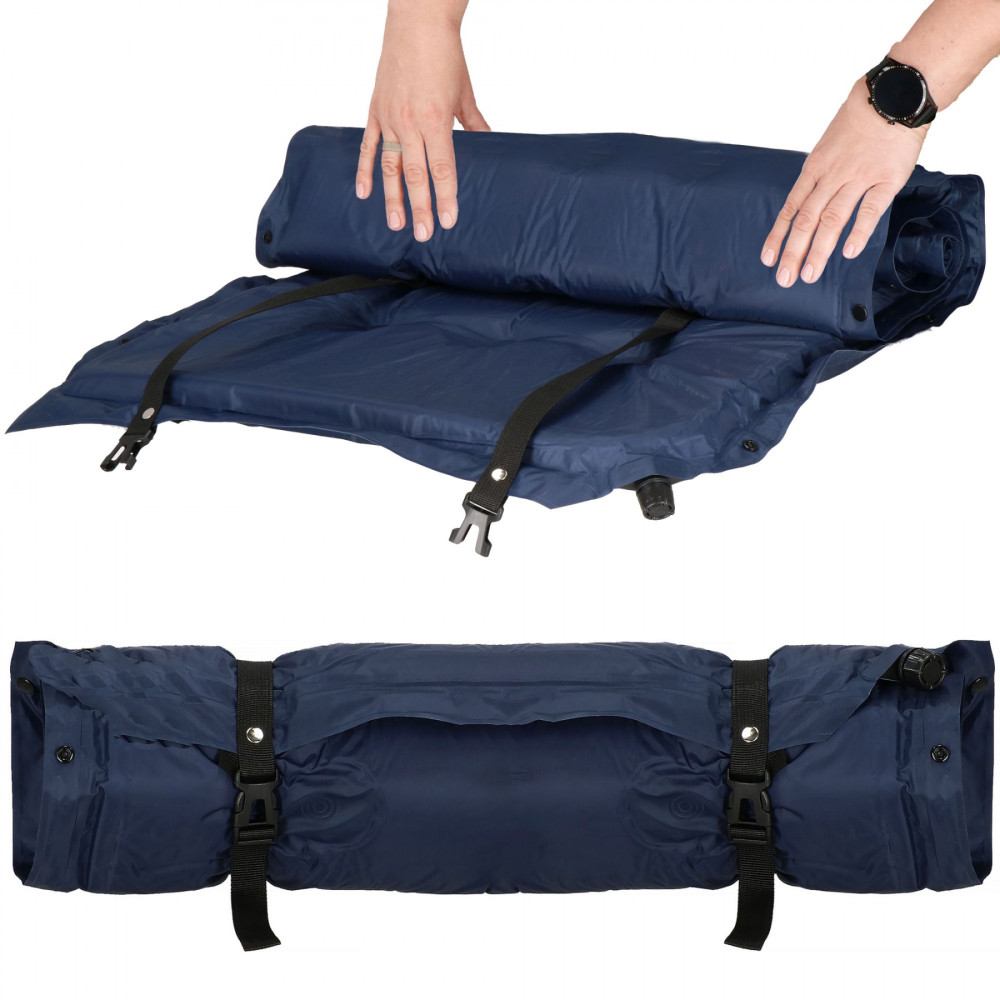 Килимок самонадувний Springos 193 x 68 x 3.5 см з подушкою PM034