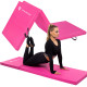 Мат гімнастичний складний Springos 180 x 60 x 5.5 cм Pink FA0061